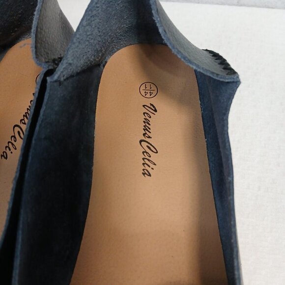 VENUS CELIA BLACK COMFORT WALKING BOAT SHOE, RUBBER SOLE, SIZE 44 (11) LIKE NEW - Picture 8 of 8